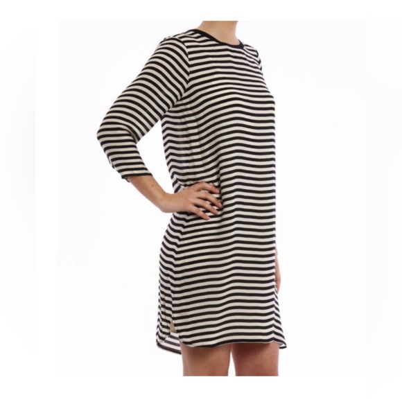 Polo Ralph Lauren Dresses & Skirts - Polo Ralph Lauren 100% Silk Striped Dress Black/White Size 12 NWT